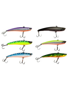 Iron Wolf VIB 8cm 12g Lipless Vibration Lure UV Colours Rattle Pike Perch