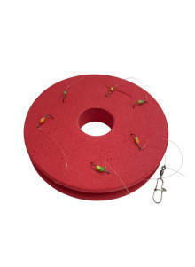 Selective Whitefish Rig – 6 Hook Glow Fluoro System 0.16/0.12mm 260cm