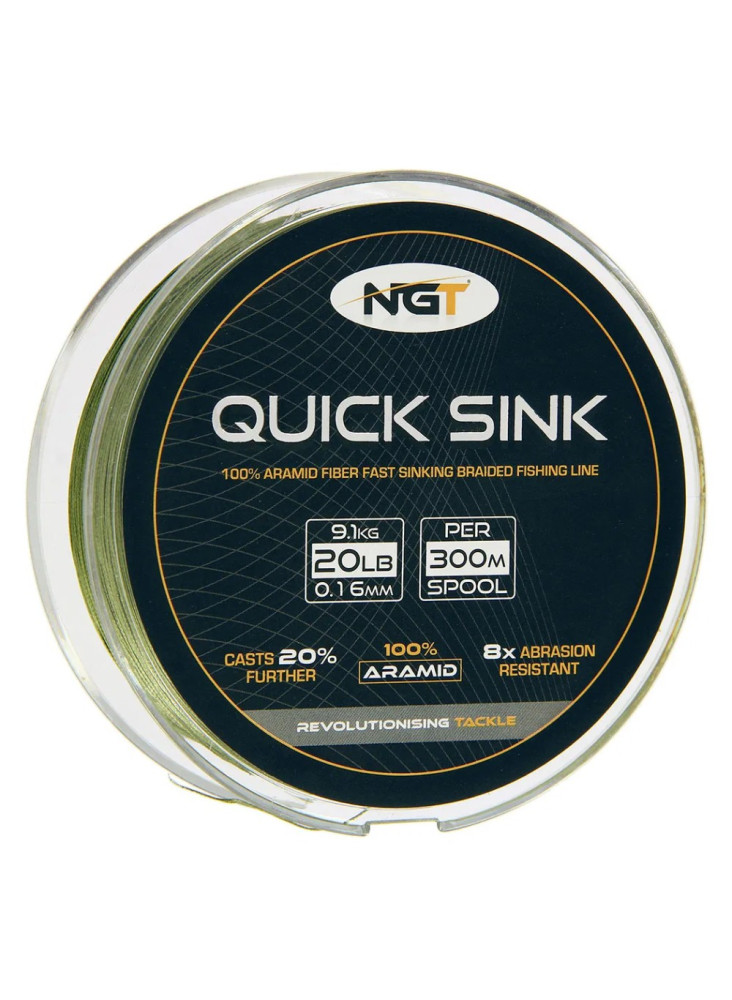 NGT Moss Gree Quick Sink Braid 300m