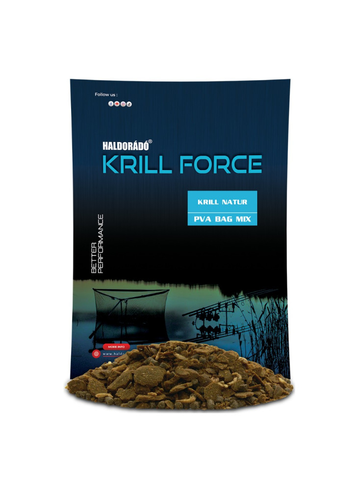 Ēsma Haldorado Krill Force PVA maisījums maisiņā 600g - Krill Natur