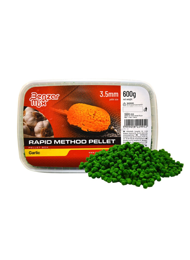 Пеллеты Benzar Mix Rapid Method Pellet 3,5 мм 600 г - Чеснок