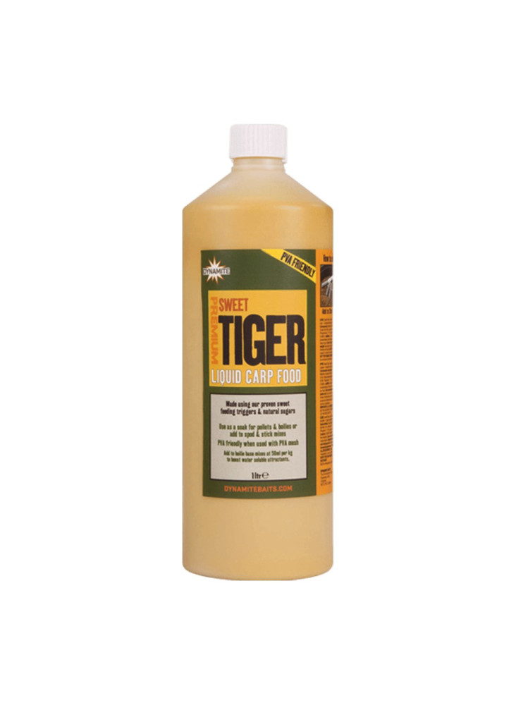 Dynamite Baits Premium šķidrā barība karpiem 1L - Sweet Tiger