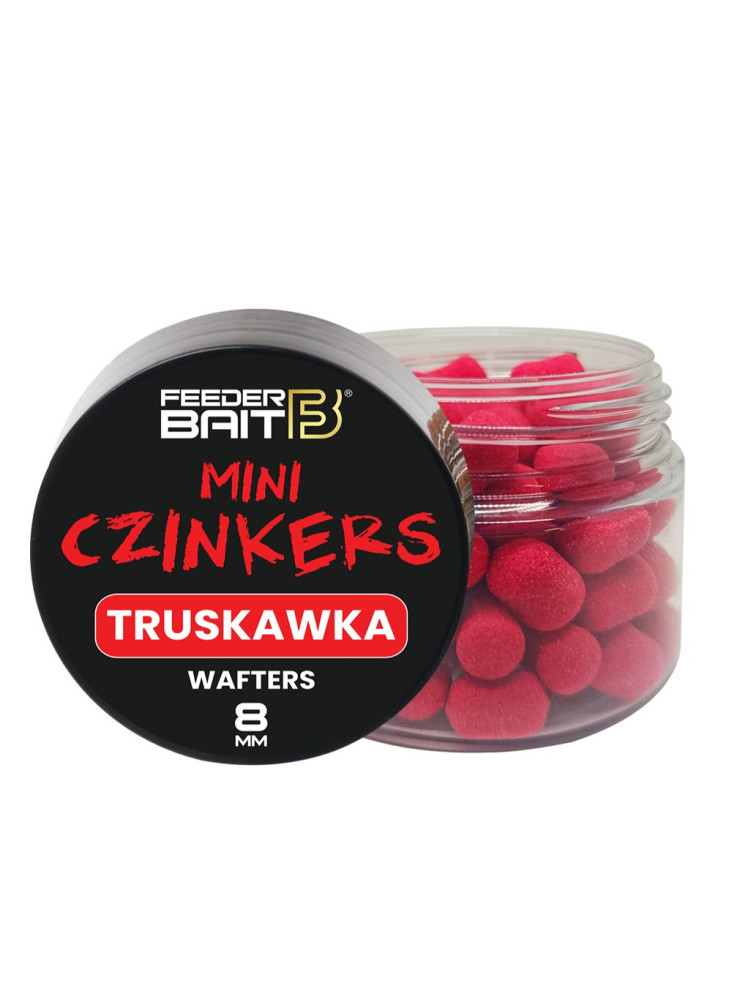 Feeder Bait Mini Czinkers Wafters 8mm - Strawberry