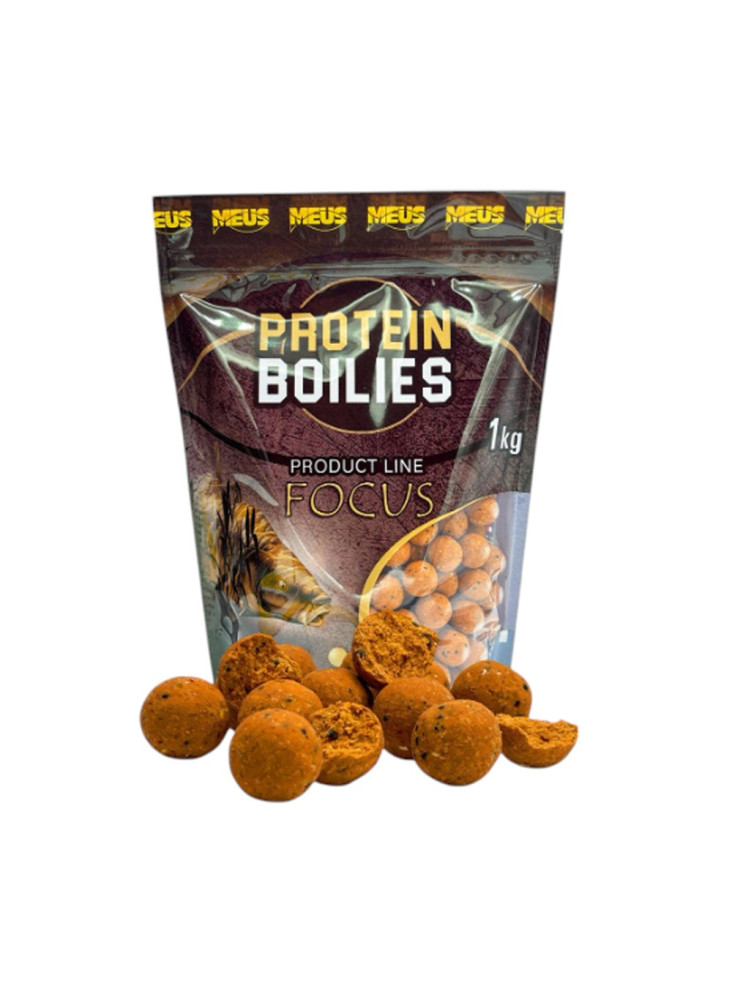 Boilies Meus Focus Protein Boilies 18mm 1kg - Vanilla & Scopex
