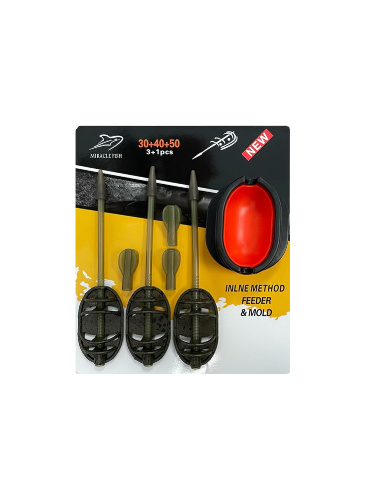 MiracleFish Inline Method Feeder 30+40+50g