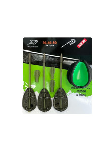 Šėryklų komplektas MiracleFish Inline Method Feeder 30+40+50g
            