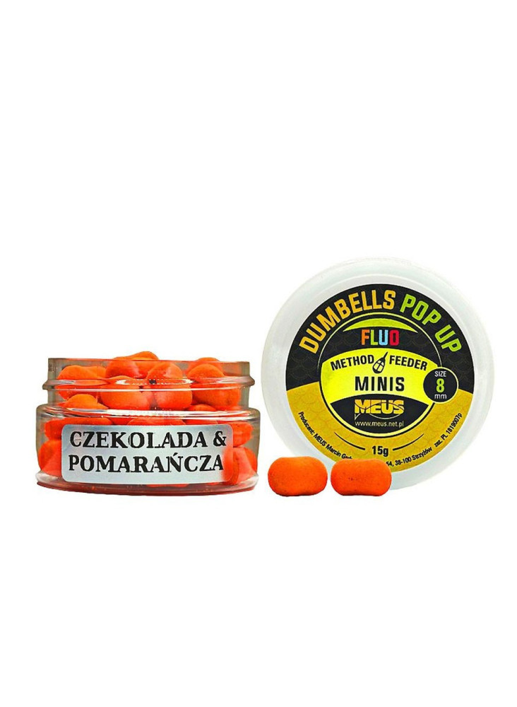 Boilies Meus Dumbells Pop Up Mini 8mm - Chocolate&Orange