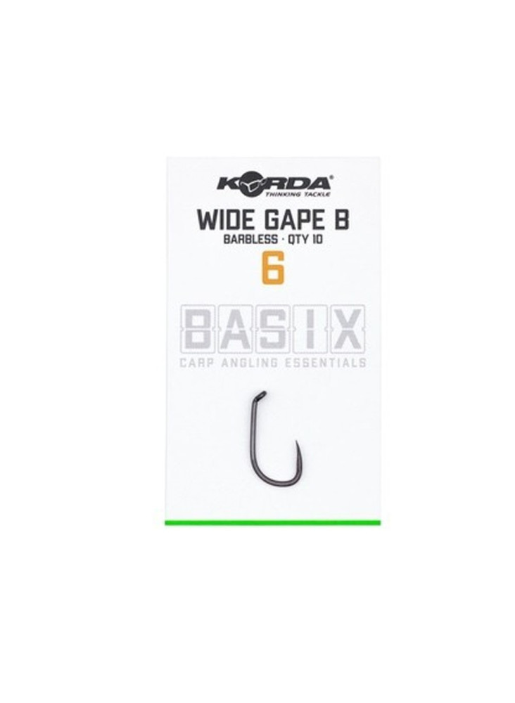 Hooks Korda Basix Wide Gape Barbless