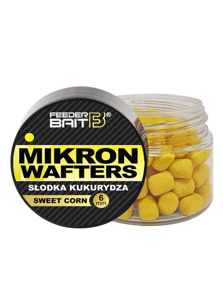 Feeder Bait Mikron Wafters 6mm - Sweet Corn