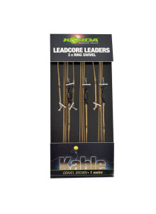 Korda - Leadcore leader Ring Swivel Gravel, 3 в упаковке
            