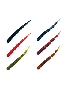 Akara Cut Worm 40 – 40 mm silikoonpeibutis mikrodžigiks, 12 tk pakis