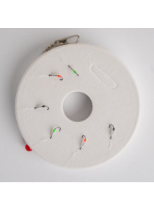 Hand Tied Smelt Rig 6x Size 19 Hooks Glow Dots Snap Swivel