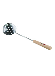 Iron Wolf Ice Fishing Scoop with Wooden Handle