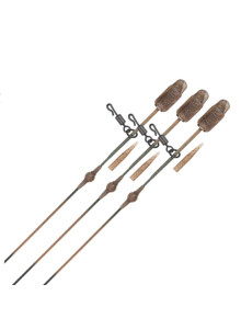 FOX Edges Camo Heli-Clip Rigs 50lb Leadcore 3 Pack