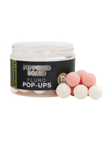 Dynamite Baits Peppered Squid Fluro Pop Ups 15mm Carp Fishing Hookbait