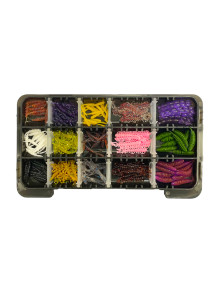 KA-Lures StarterPack Soft Lure Kit 240pcs UL Nano Jig Fishing Set