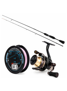Crazy Fish Nano Zero SE spinningukomplekt Akara Ultra Sport 1000 YGK PE 0,2