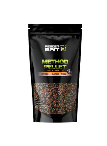 Feeder Bait Method Pellet 2mm 800g Tutti Frutti Green Black Red