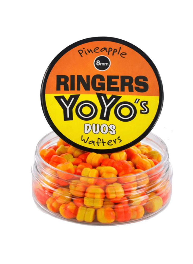 Ringers Pineapple Yoyo Orange & Yellow Duos Wafters 8mm NEW2026