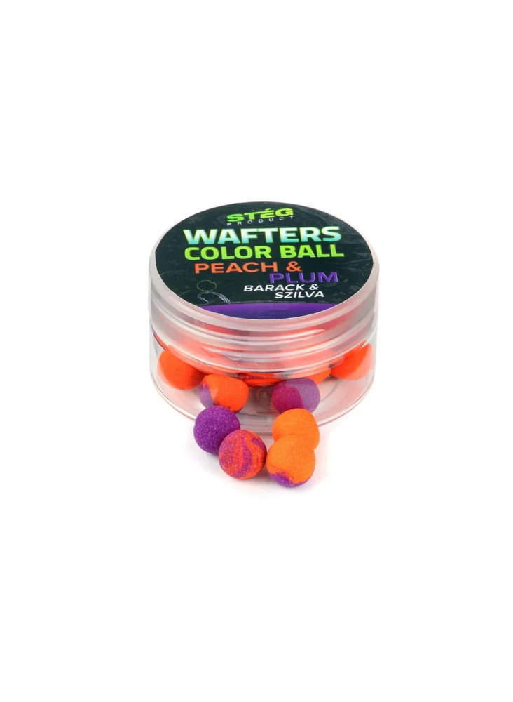 STEG Wafter Color bumbiņa 7-9 mm - persiku un plūmju krāsā