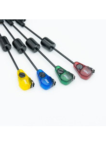 SINZ SN022 Swinger Set 4 LED Carp Bite Indicators Magnetic Clip AUX Case