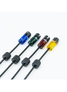 SINZ SN008R Swinger Set 4 LED Carp Fishing Bite Indicators AUX with Case