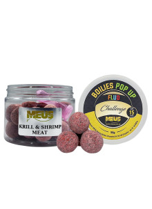 Boiliai Meus Challenge Pop Up Fluo 15mm - Krill & Shrimp