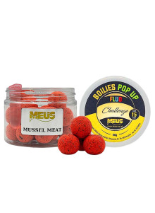 Meus Challenge Pop Up Fluo 15mm Mussel Meat Carp Fishing Boilies Hook Bait