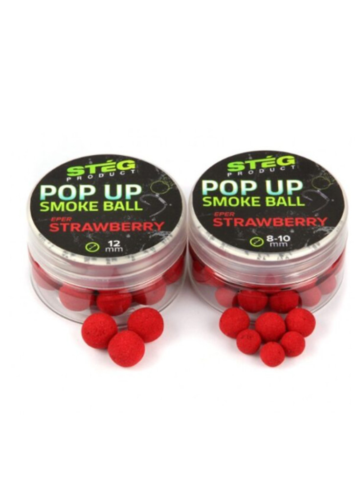 Boiliai STEG Soluble Pop Up Smoke Ball 12 mm – Zemeņu garša