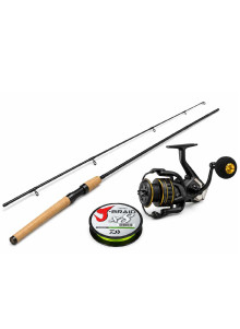 Spiningavimo komplektas lašišoms Savage Gear + Okuma Ceymar 4000