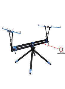 WPE 5 Rod Pod Aluminium 4 Leg Fishing Rod Stand Carp Fishing Blue