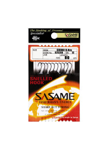 Sasame Chinu Tied Hooks 80cm Hooklength Size 6-12 Japanese 10pcs