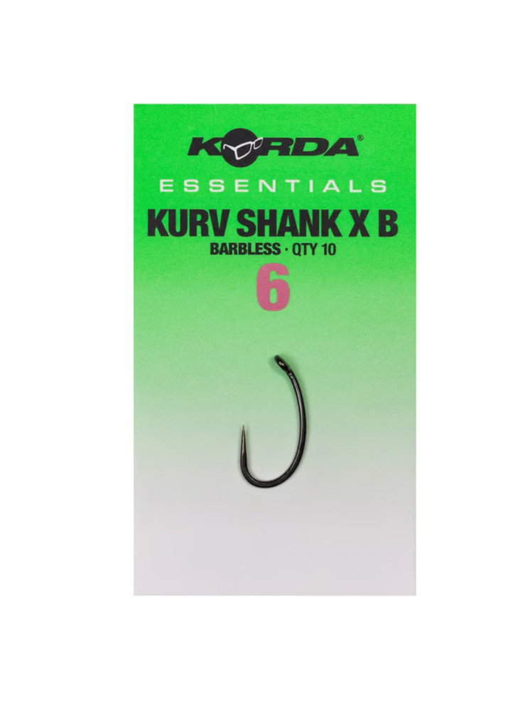 Крючки « Korda » серии Essentials Kurv X Barbless