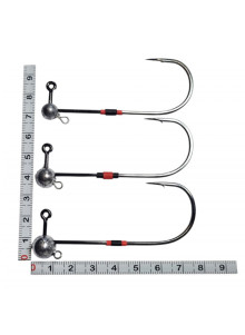 VANFOOK Jig Head DJ-31 10/0 6-10g with Keeper & Stinger Eye for Big Soft Lures