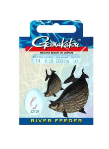 Surišti kabliukai Gamakatsu Booklet River Feeder 100cm
