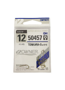 Owner Tenkara-S w/Eye konksud su aasaga – 8, 10, 12 – uss, vastsed, larvid